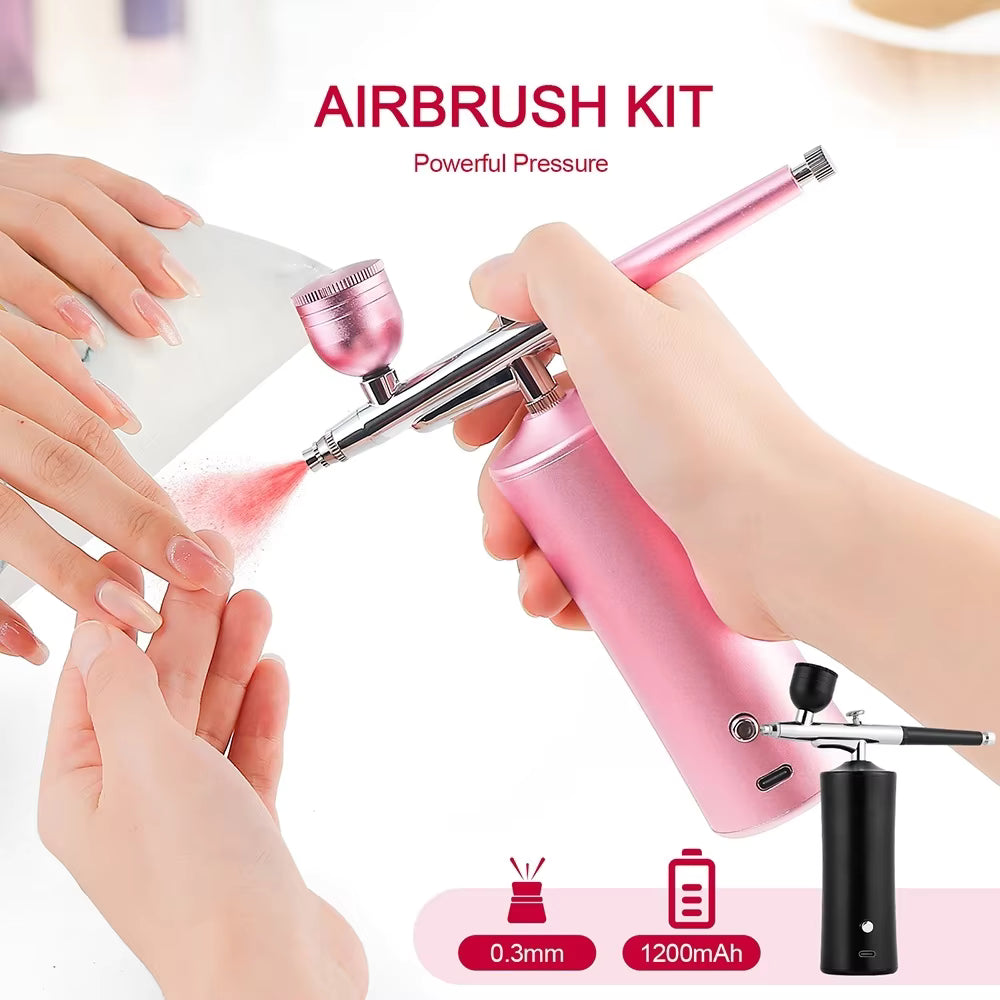 Multifunctional High-Pressure Nano Airbrush - Cordless Oxygen Spray & Precision Painter