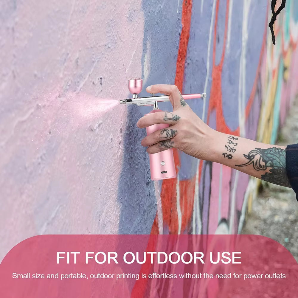 Multifunctional High-Pressure Nano Airbrush - Cordless Oxygen Spray & Precision Painter